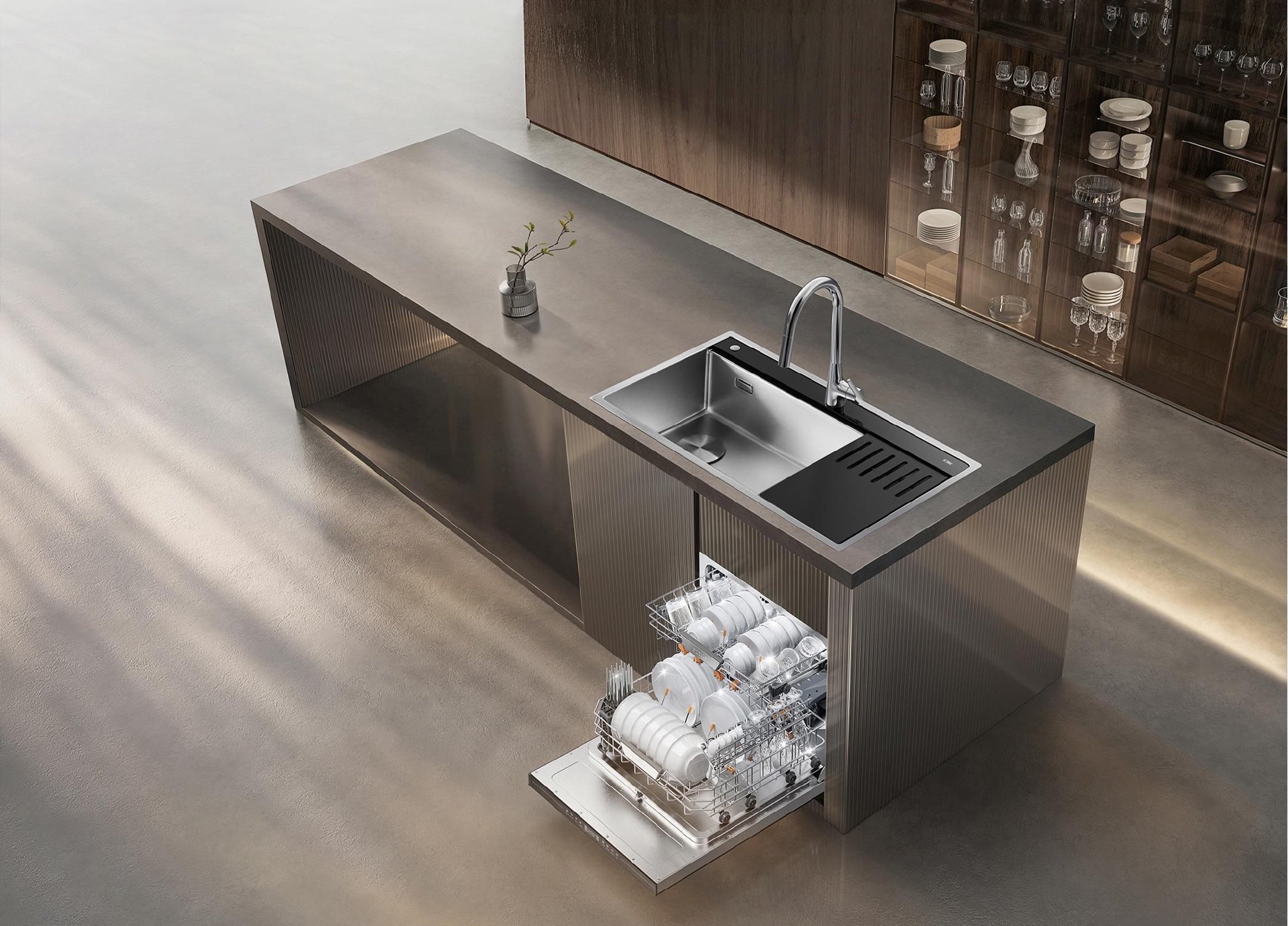 　　▲方太集成净洗中心