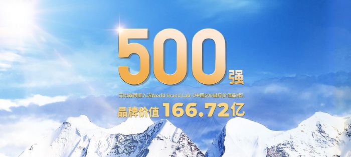 阿比森被重新选择为中国的“ 500个最有价值的品