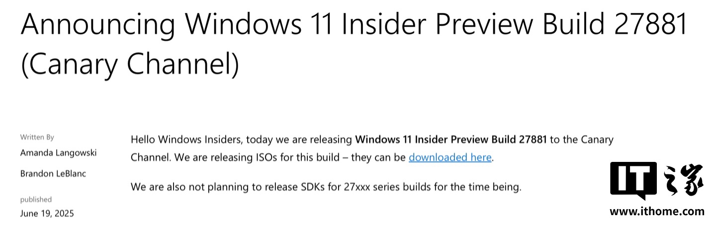 Microsoft删除Win11 Canary 27881查看版本：添加到音频