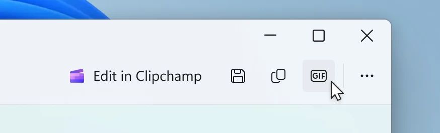 新的Microsoft Win11屏幕快照工具功能：导出GIF动画的记录屏幕，有组织的质量，最