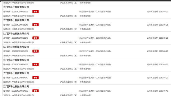 风险记忆，3C罗姆能源银行证书已大量撤销！ T