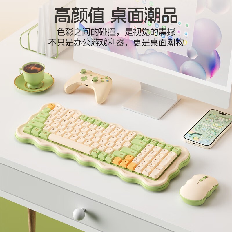 B.O.W BOW MK98抹茶键鼠套装优惠价119元