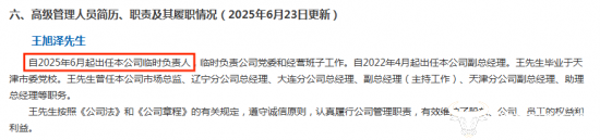 Wang Xuze充当了Taiping人寿保险的临时负责人。以前