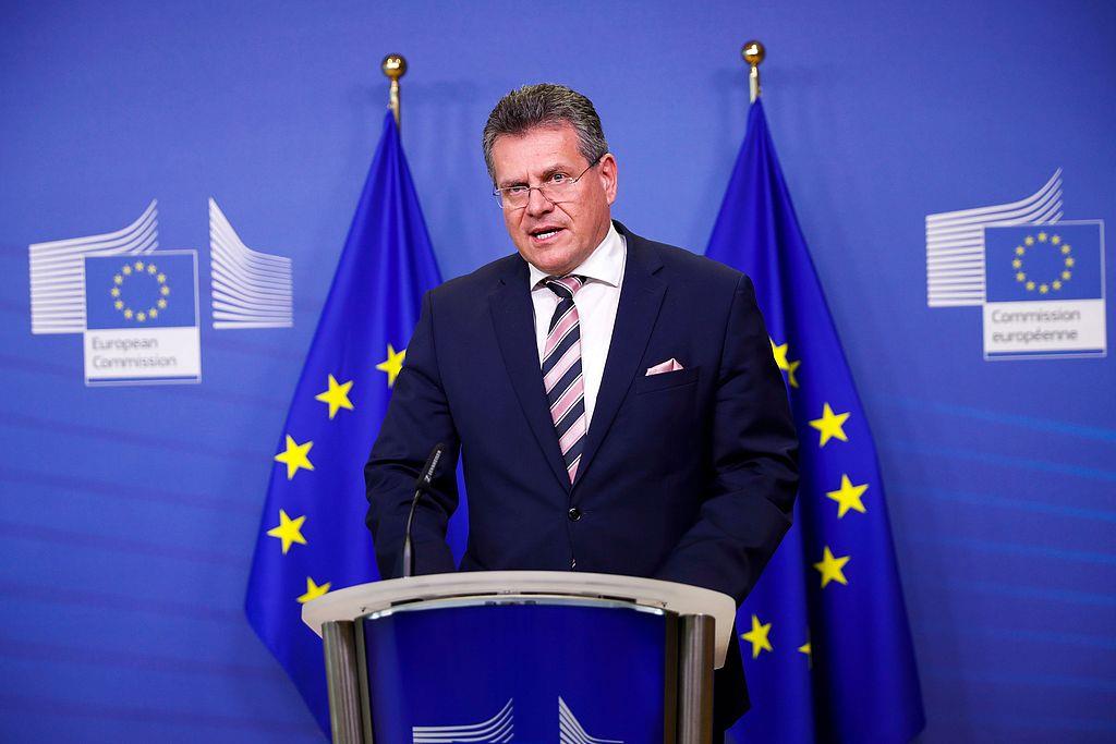 　　△欧盟委员会副主席马罗什·谢夫乔维奇 （资料图）