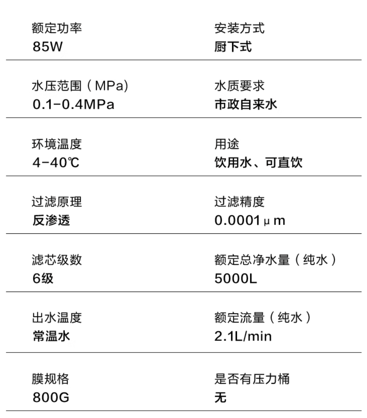 京东京东京造 白犀 800G 净水器2.0 升级款国补后 748 元直达链接