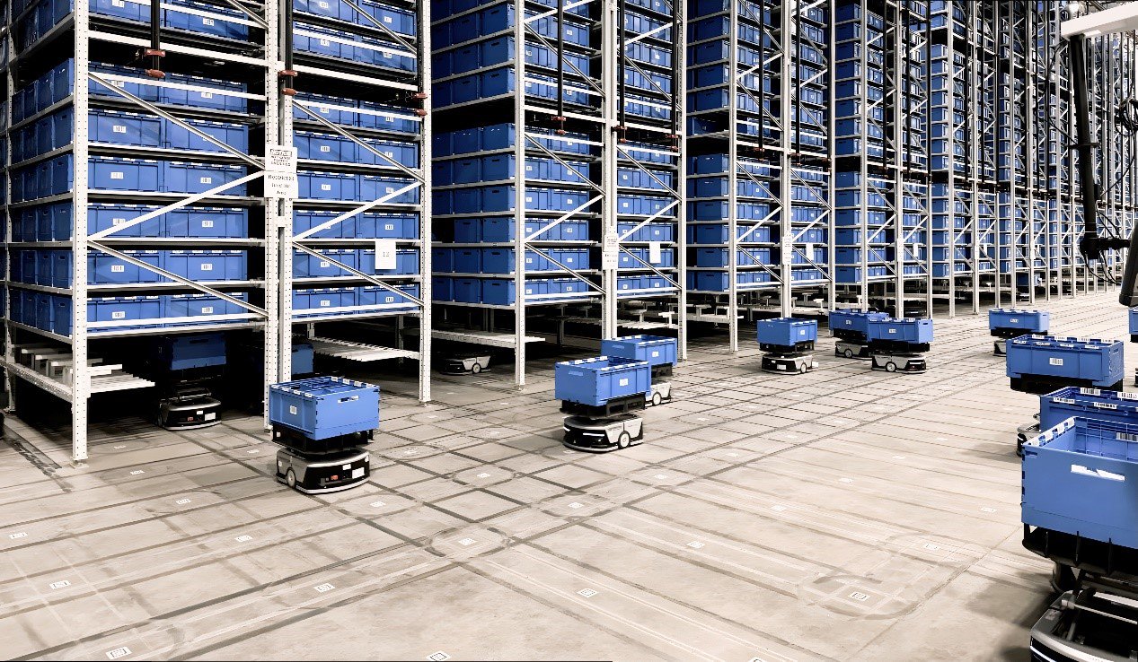 万邑通自动化机器人仓