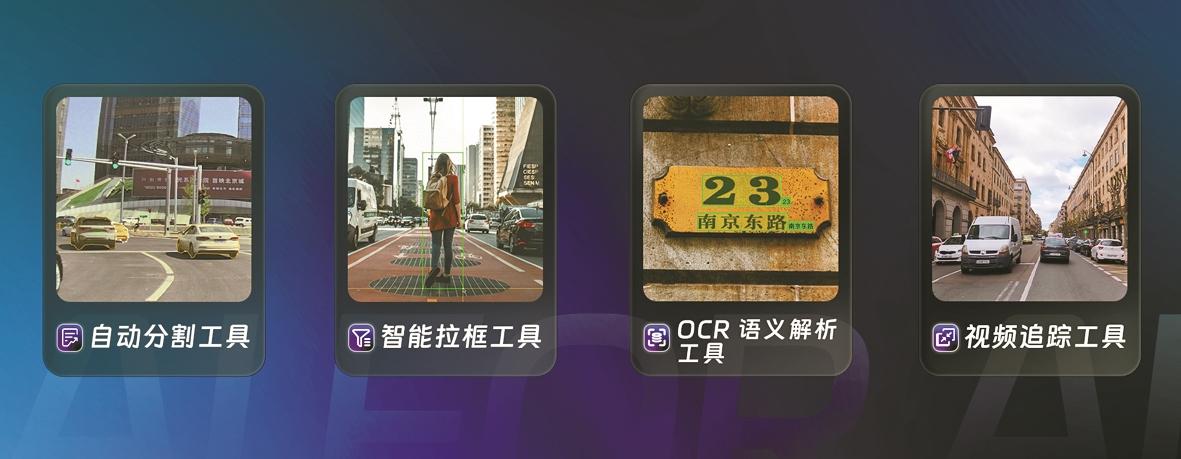 AI辅助训练智能驾驶数据。