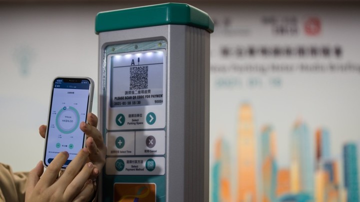 ▲香港停车位咪表