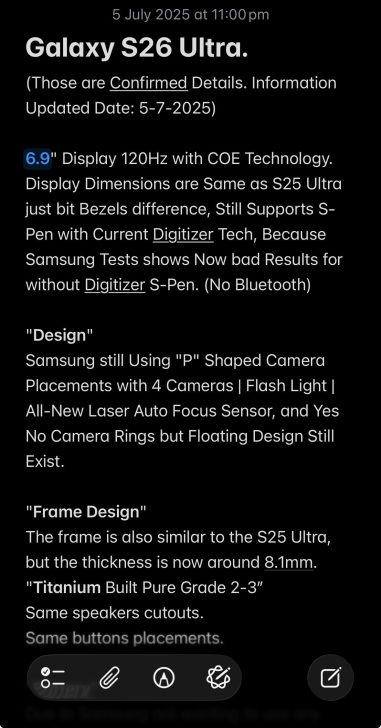 三星旗舰Galaxy S26超级手机信息：2亿摄像头，50