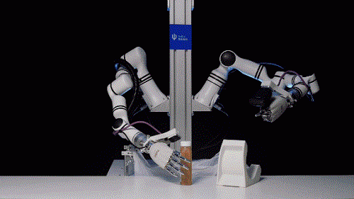 （图：自主完成扫码打包泛化抓取的全流程）