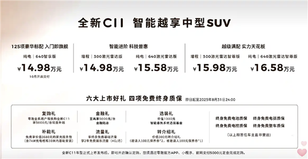 300,000级的成分可在150,000中出售！ LeapMotor C11在市