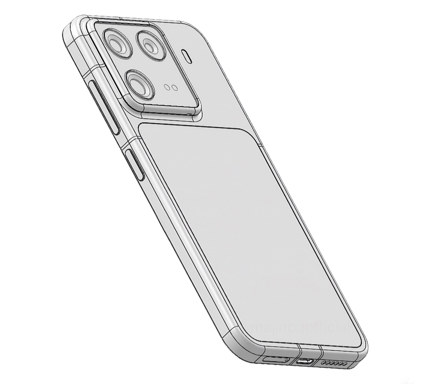 ▲ 消息人士 Majin Bu 爆料的小米 16 标准版 CAD 图纸