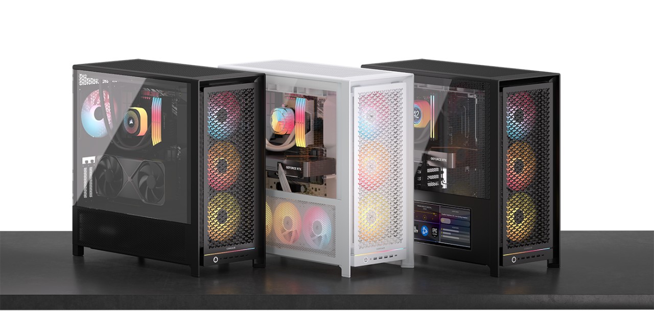 ▲ 标准、AIRFLOW、LCD 版本的左侧板设计（从左至右）