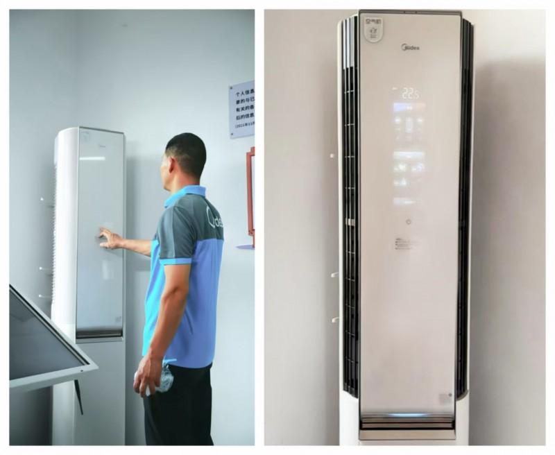 运行中的“美的鲜净感空气机T6”