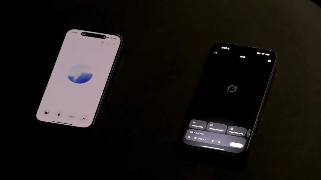 Grok 4 与 ChatGPT 语音模式演示对比｜图片来源：X