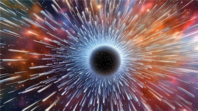 图：中微子模拟图（来源于AI）