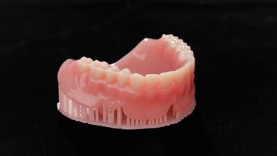 多材料一体打印活动义齿