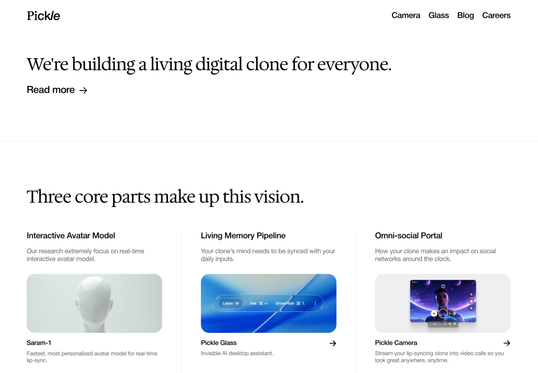 Pickle 官网 ｜ 图片来源：Pickle