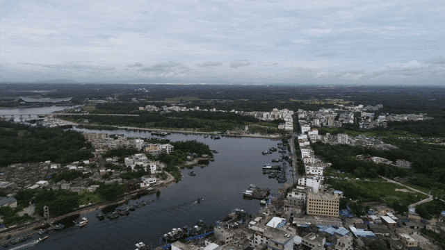 海南琼海潭门镇。图源于新华社