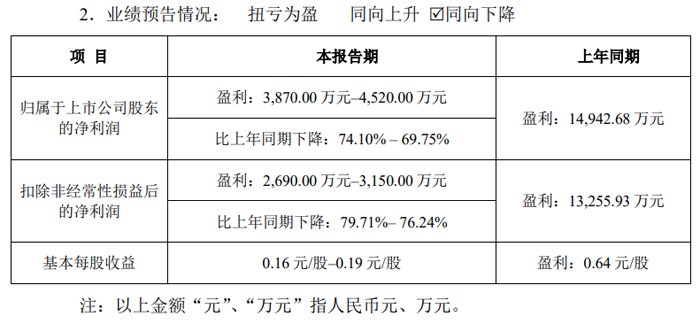 Honghe技术：预计净利润将在2025年上半年下降超过