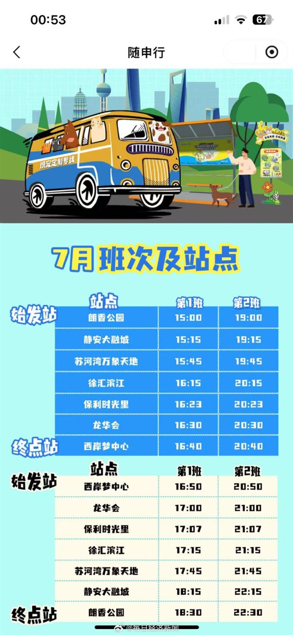 猫狗专属VIP公交来了：配有宠物专座 票价20元 营收已超2万元