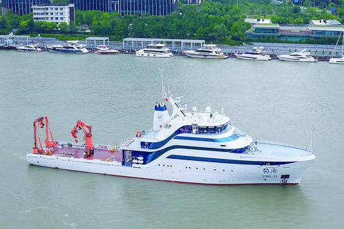 我国第一海军陆战队的智能科学研究船将交付