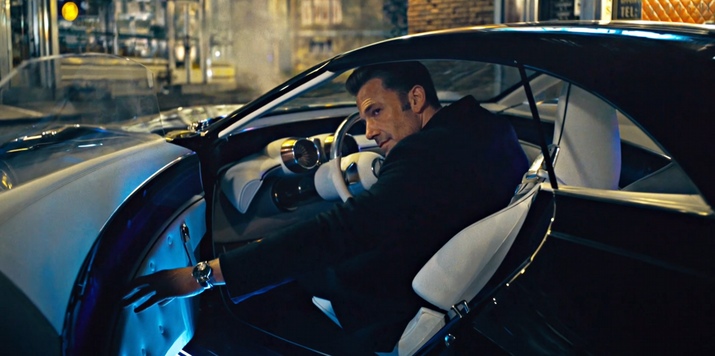 ▲ 图源：电影《闪电侠》截图 | 本・阿弗莱克版蝙蝠侠谢幕