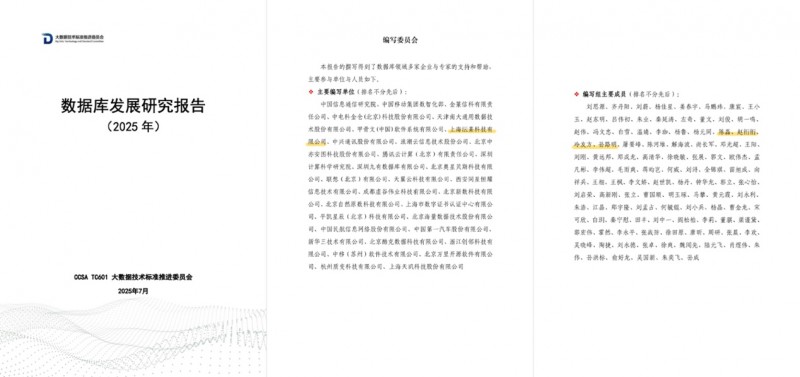 图：浪潮KaiwuDB 为《数据库发展研究报告（2025年）》核心编写单位
