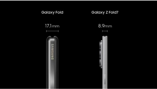 三星Galaxy折叠屏：从17.1mm到8.9mm，纤薄设计的进化之路