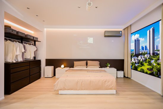 图：2025链博会松下展台-卧室空间