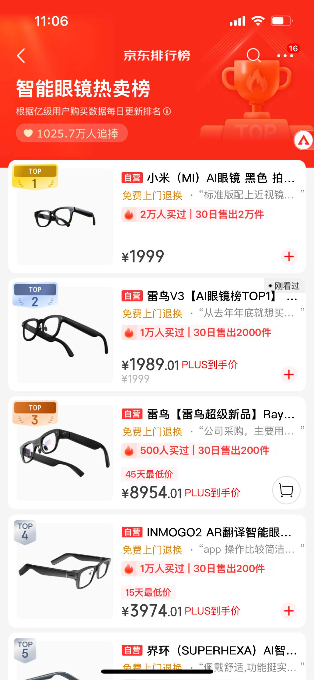 AI眼镜想火不容易：2000元买个拍照搭子 退货率40%