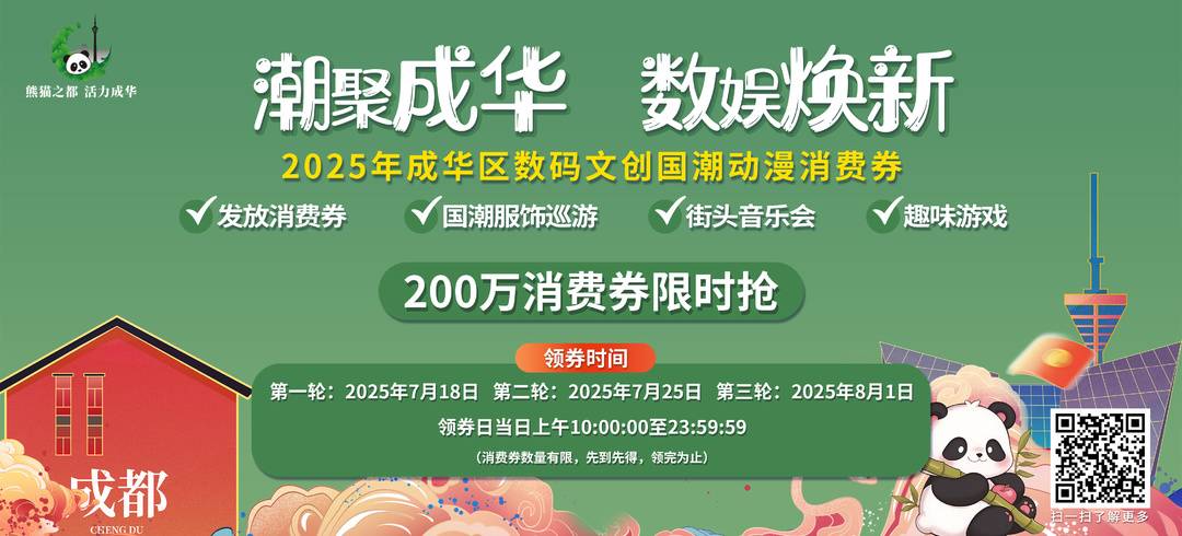 200万用消费优惠券，两个主题的IP活动，“ Chao