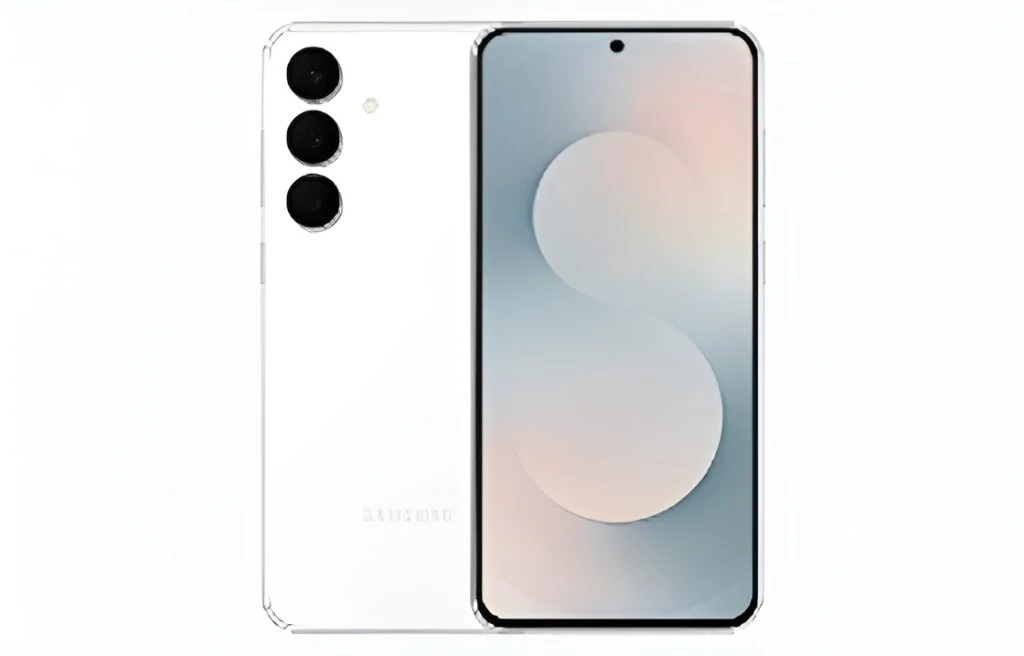 白色版本的移动电话渲染Samsung Galaxy S25 FE揭示了