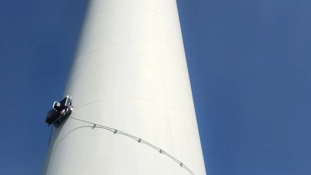 史河机器人BeeBot V20 风电塔筒检测机器人作业现场