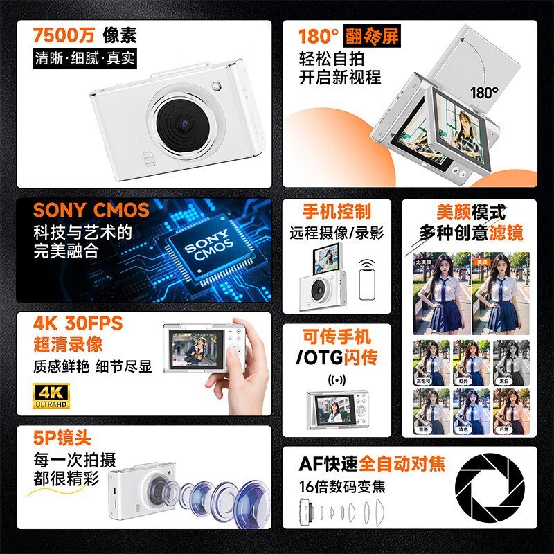 锐族R6数码相机限时特惠287元起