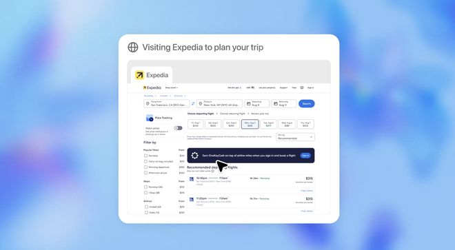  ChatGPT Agent规划行程（图自OpenAI官网）