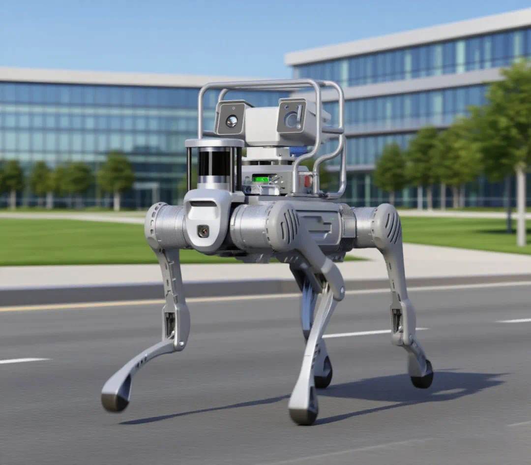 装载有“考拉悠然——悠然无界”大模型的机器狗