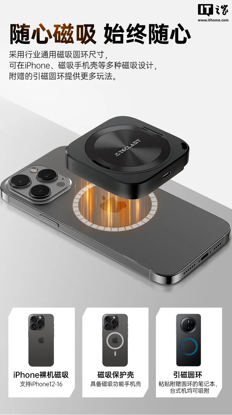 电磁移动固态驱动器PD20 mini发布：最大2TB，带有