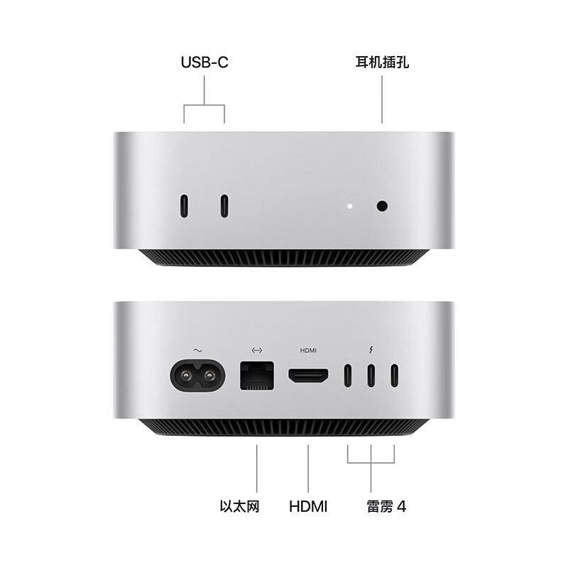 Apple AI电脑 Mac mini M4 2024款限时特惠