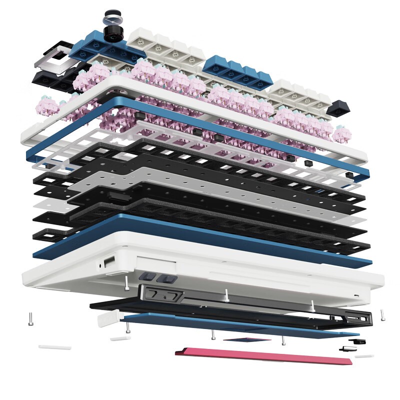 Keyverse infi75芭比粉机械键盘京东促销219元