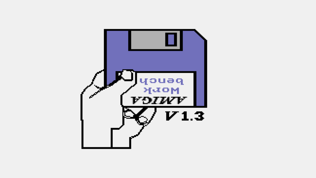 ▲ Amiga 1000 的启动界面