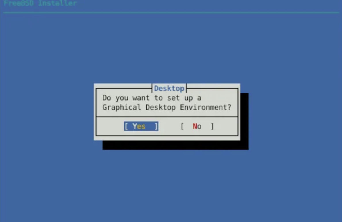 FreeBSD 15.0介绍了图形桌面环境的功能“单击安装