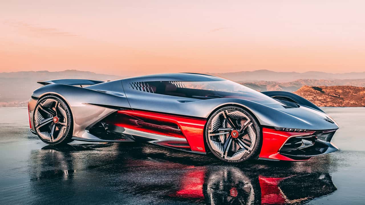 雪佛兰释放新的Corvette Pure Electric Concept Superc：它