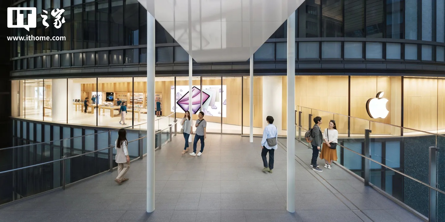 苹果已经发布了其在日本新大阪商店的照片：它