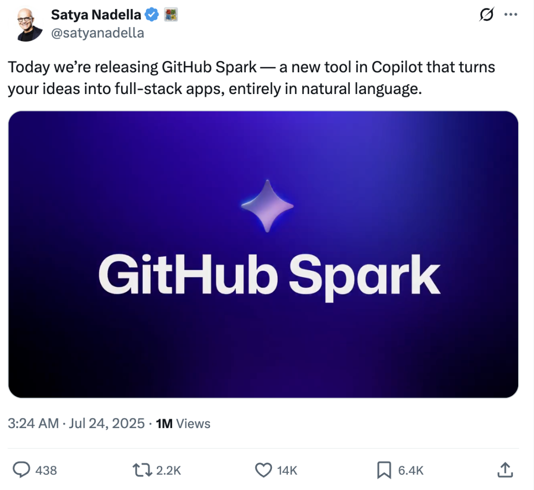 GitHub 官方版 AI IDE 公测：用自然语言写 App，全栈应用 1 分钟生成