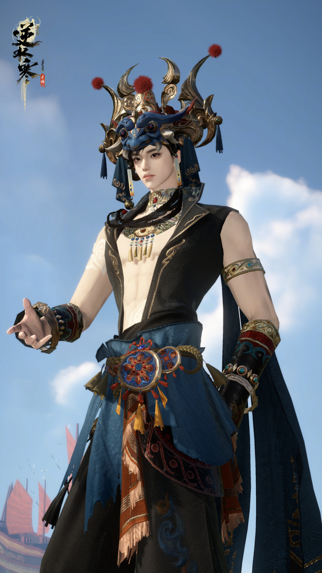 ▲ 时装【长乐英歌】获取方式：主线正篇【人心夜无更】