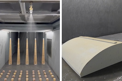 系统模拟降雨过程。（哈工大供图）