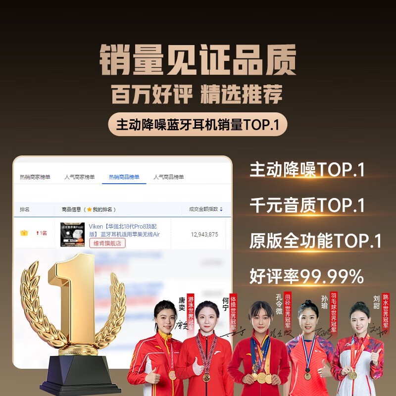 维肯Air苹果耳机ANC降噪促销
