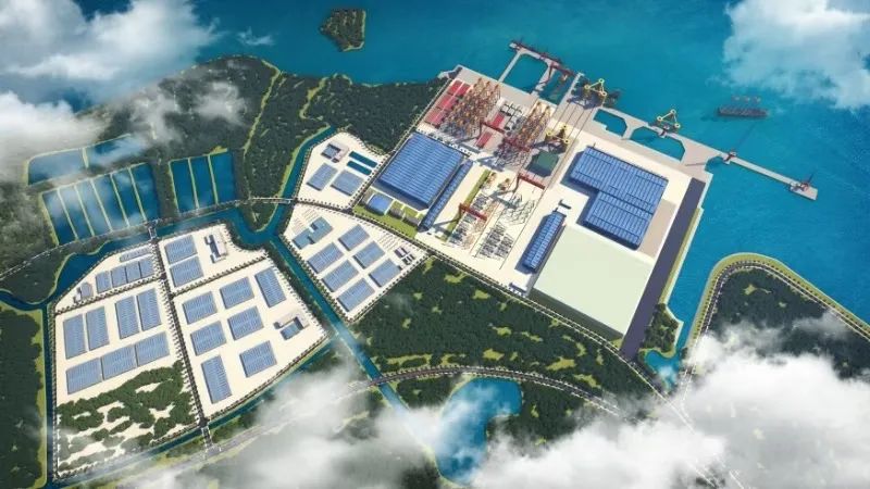 浙江(华东)深远海风电母港宁波基地项目规划图。