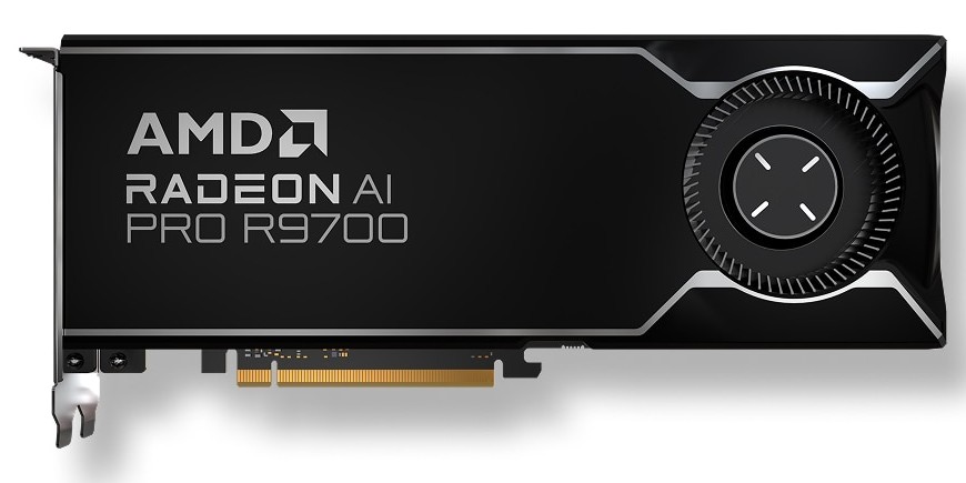 ▲ AMD R9700 参考设计渲染